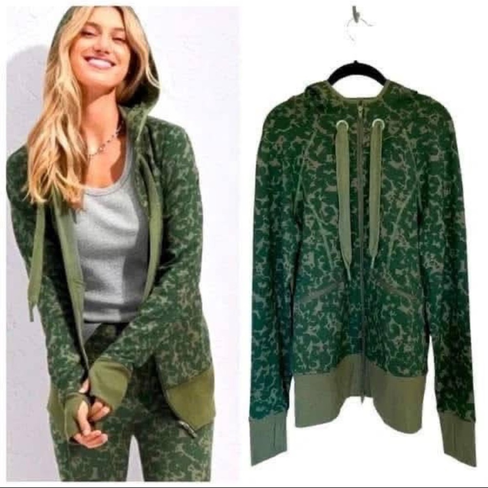 CAbi Olive Camouflage Top